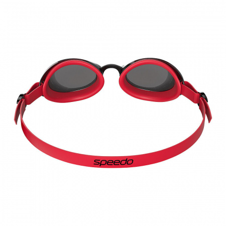 Очки для плав. SPEEDO Jet 2.0, 8-00466717952, ДЫМЧАТЫЕ линзы, красная оправа