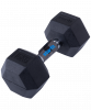 Гантель обрезиненная DB-301 16 кг, черный
