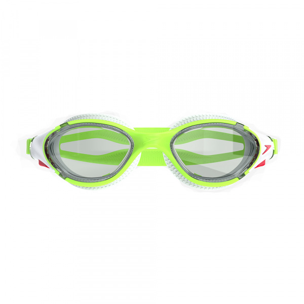 Очки для плав. SPEEDO Biofuse 2.0 8-00233217920, ДЫМЧАТЫЕ линзы, зеленая оправа