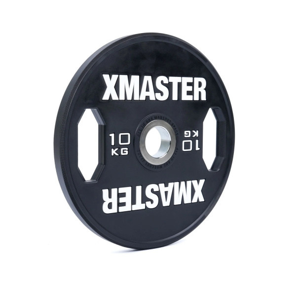 Диск тренировочный обрезиненный черный Xmaster XMT-XEBP-10KG